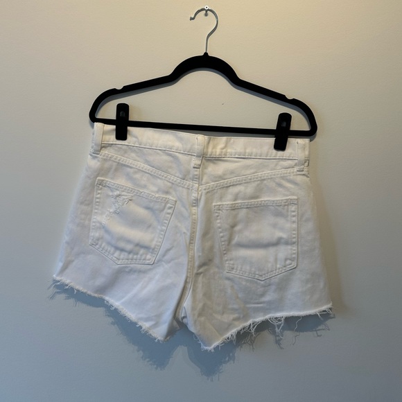 Gap white distressed high rise denim cutoff shorts - Picture 2 of 7